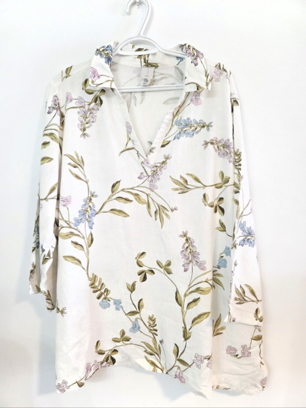 Joie floral linen blend tunic Sz 2X - Picture 2 of 8